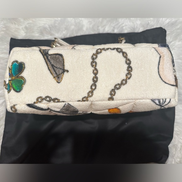 NWT SAINT LAURENT Loulou Puffer Shoulder Bag Quilted Printed Terry Cloth Small - Picture 13 of 16